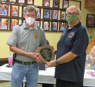 2019 Jesse Fisher Award Plague
Odenton Volunteer Fire Company
Trustee Thomas Newquist, Sr. and 
PP David Lewis