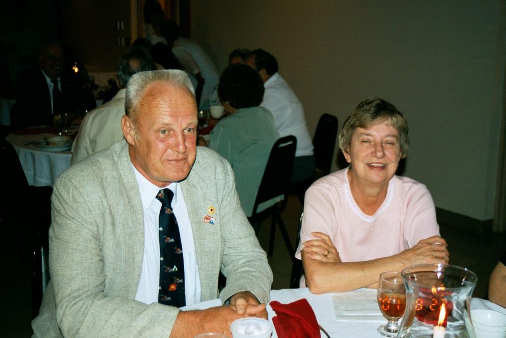 Past President Leonard T. King and wife.