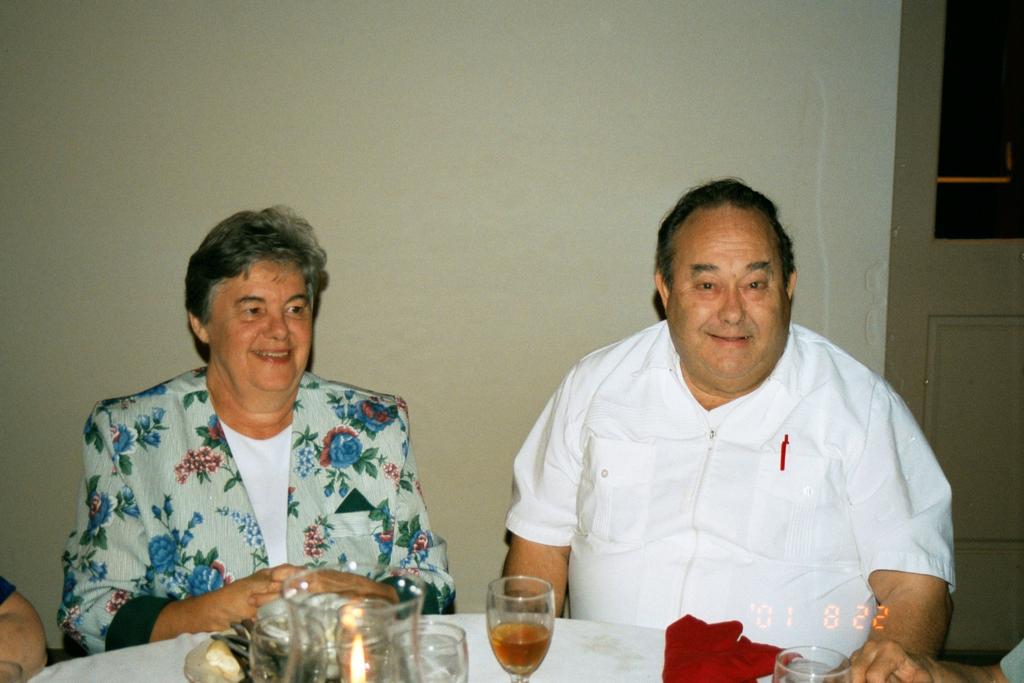 Past President Elmer Dunn and wife