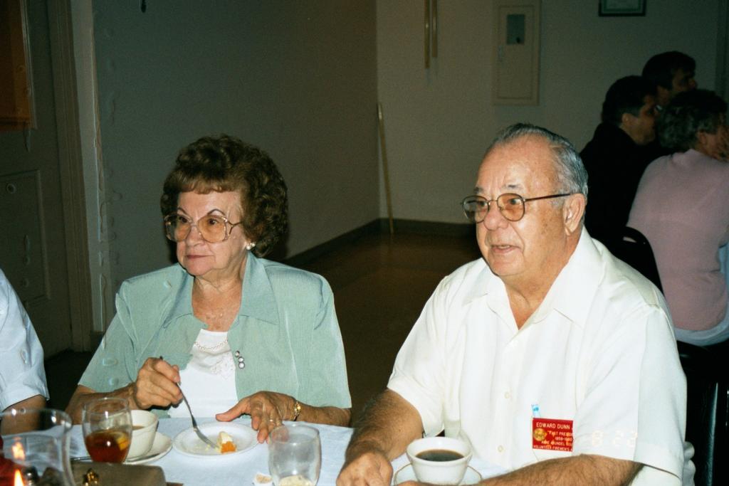Past President Edward Dunn and wife