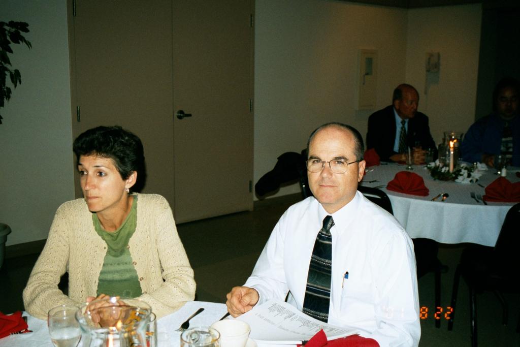 Treasurer Craig Harmon and wife