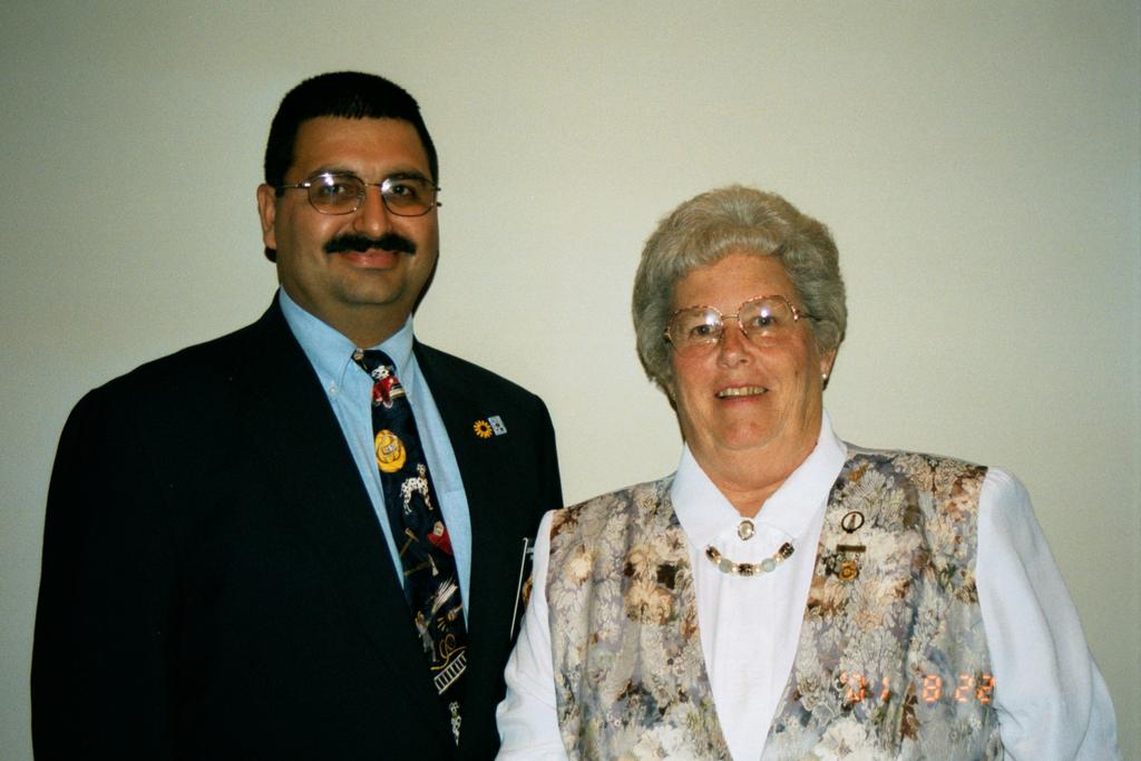 AACVFA President John F. Long, Jr. and AACVFALA President Carene Housenfluck