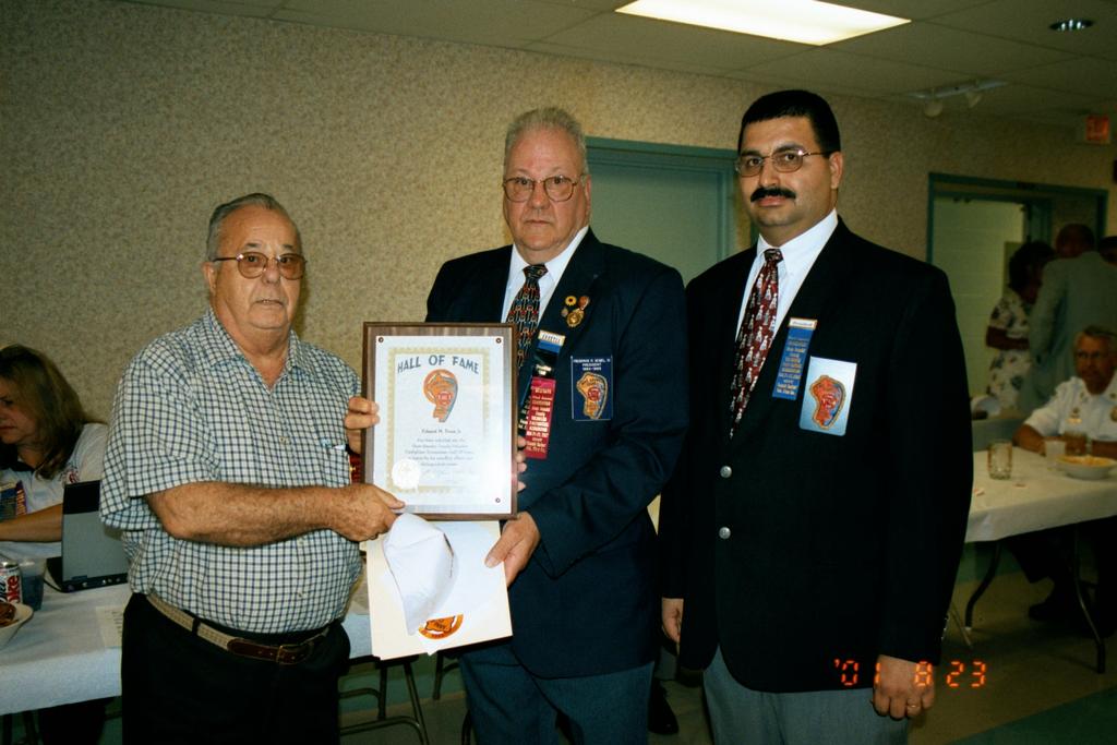 Past President Edward Dunn induction into the Hall of Fame