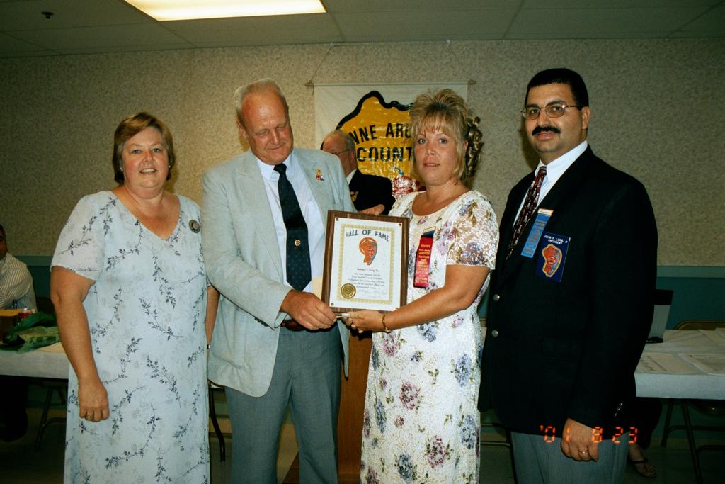 Past President Leonard T. King induction into the Hall of Fame