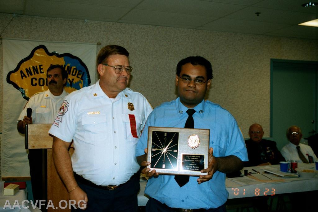 Shariq Nawaz, Earleigh Heights receives the Boot Raynor Award. Most Individual hours of training