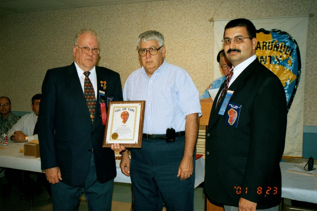 Past President Albert Parlett induction into the Hall of Fame posthumously.